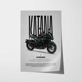 Katana Motorcycle Poster