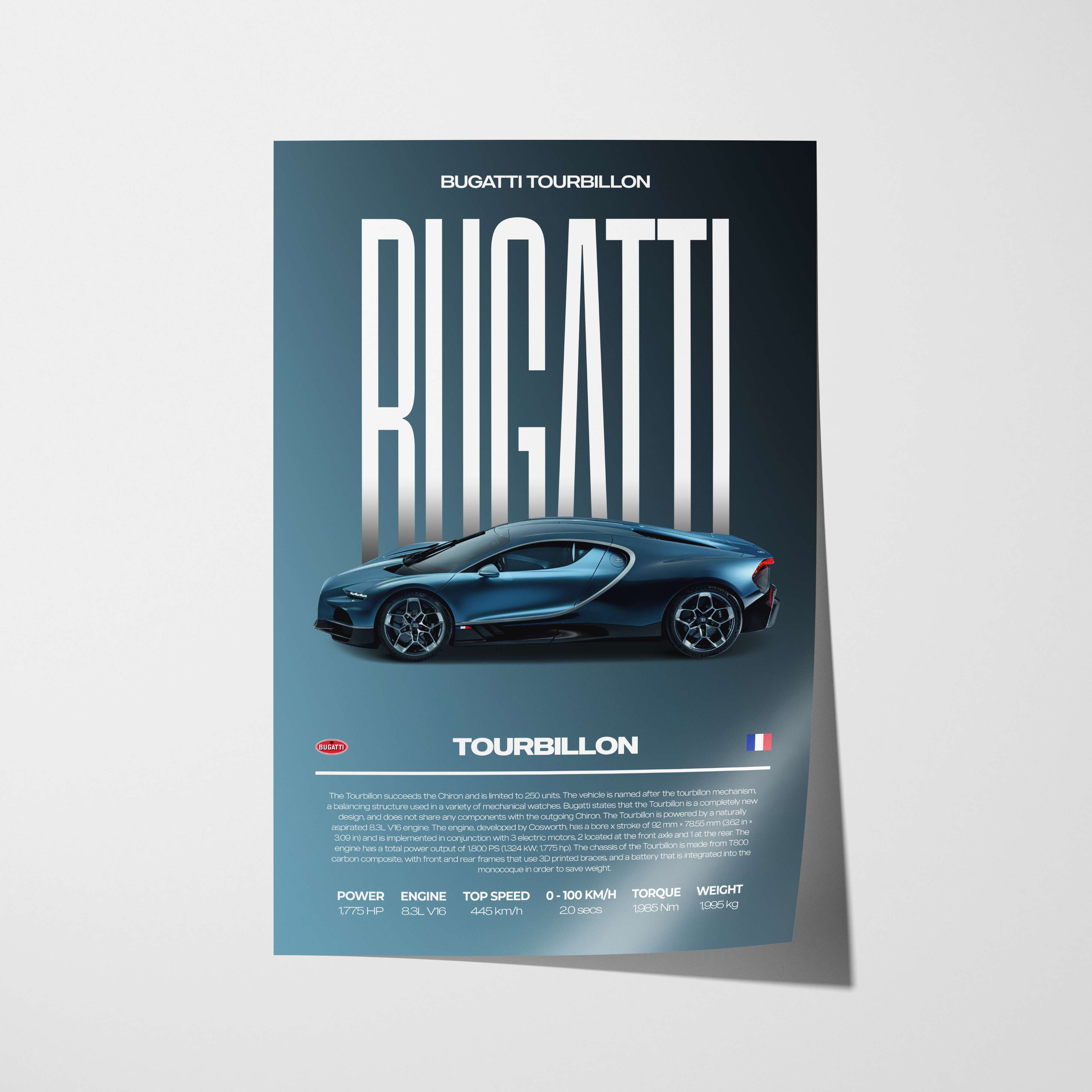 Bugatti Tourbillon Poster