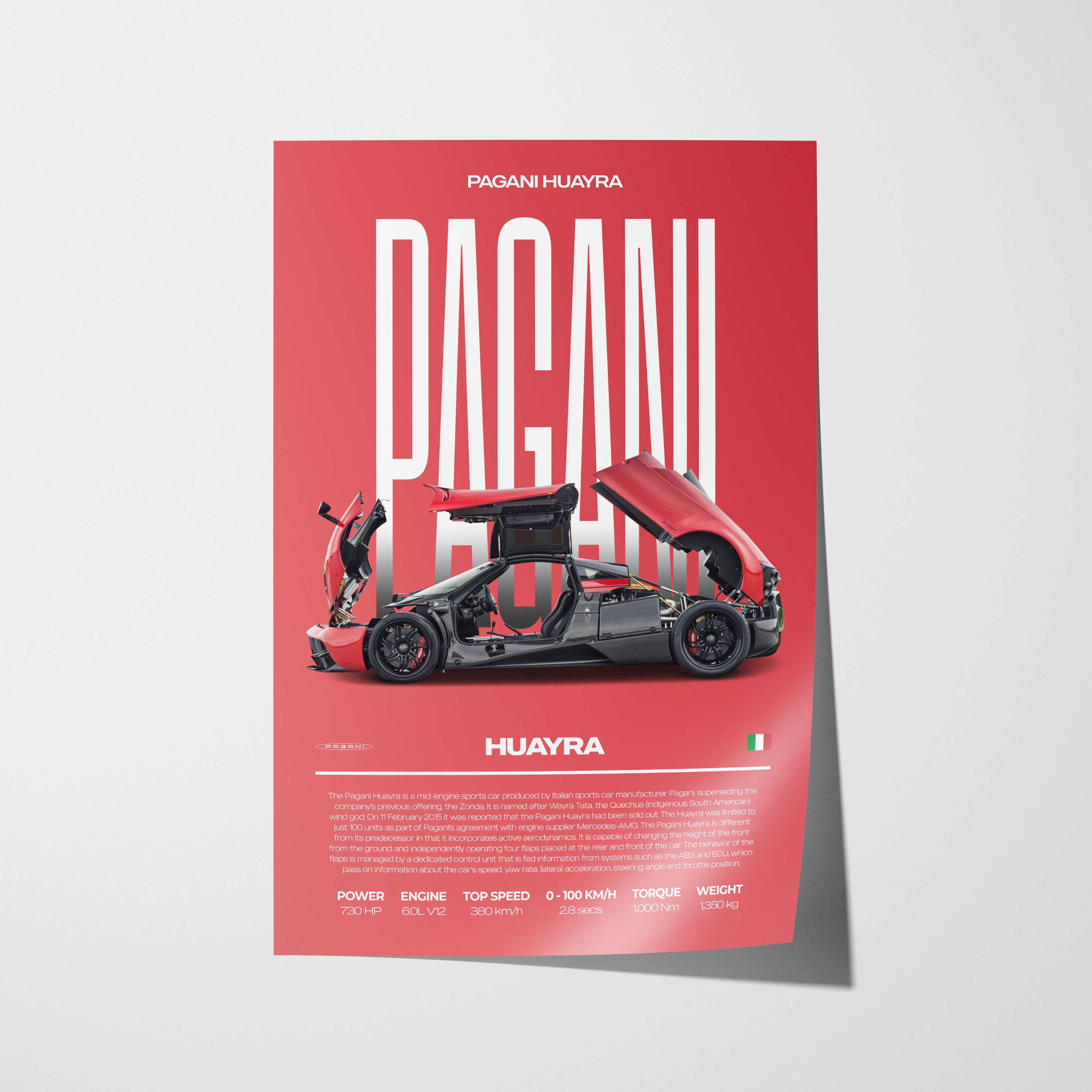 Pagani Huayra Poster