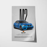 M2 F87 Car Poster