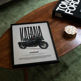 Katana Motorcycle Poster