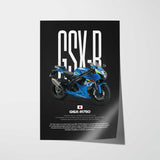 2015 GSX-R750 Motorcycle Poster