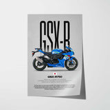 2015 GSX-R750 Motorcycle Poster