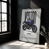 2022-Present XSR700 Motorcycle Poster
