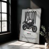 2022-Present XSR700 Motorcycle Poster