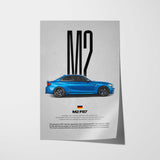 M2 F87 Car Poster