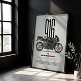 916 Monoposto Motorcycle Poster