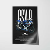 2008 GSX-R750 Motorcycle Poster