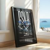2008 GSX-R750 Motorcycle Poster