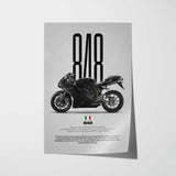 848 Motorcycle Poster
