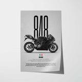 848 Motorcycle Poster