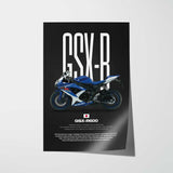 2008 GSX-R600 Motorcycle Poster