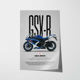 2008 GSX-R600 Motorcycle Poster