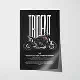 2025 Trident 660 Triple Tribute Special Edition Motorcycle Poster