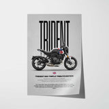 2025 Trident 660 Triple Tribute Special Edition Motorcycle Poster