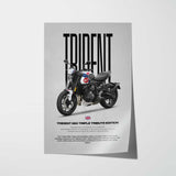 2025 Trident 660 Triple Tribute Special Edition Motorcycle Poster
