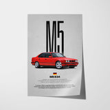 M5 (E34) Car Poster