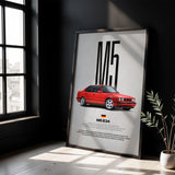 M5 (E34) Car Poster
