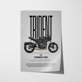 Trident 660 Motorcycle Poster