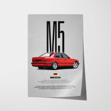 M5 (E34) Car Poster