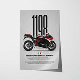 1198R Corse Special Edition Motorcycle Poster