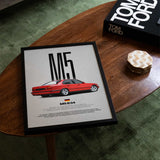 M5 (E34) Car Poster