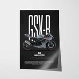 2021 GSX-R750 Motorcycle Poster