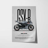 2021 GSX-R750 Motorcycle Poster