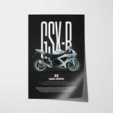 2008 GSX-R600 Motorcycle Poster