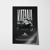 Katana Motorcycle Poster