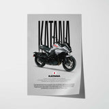 Katana Motorcycle Poster