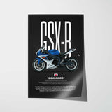 2012 GSX-R600 Motorcycle Poster