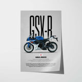 2012 GSX-R600 Motorcycle Poster