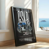2012 GSX-R600 Motorcycle Poster