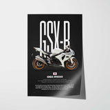 2009 GSX-R1000 Motorcycle Poster