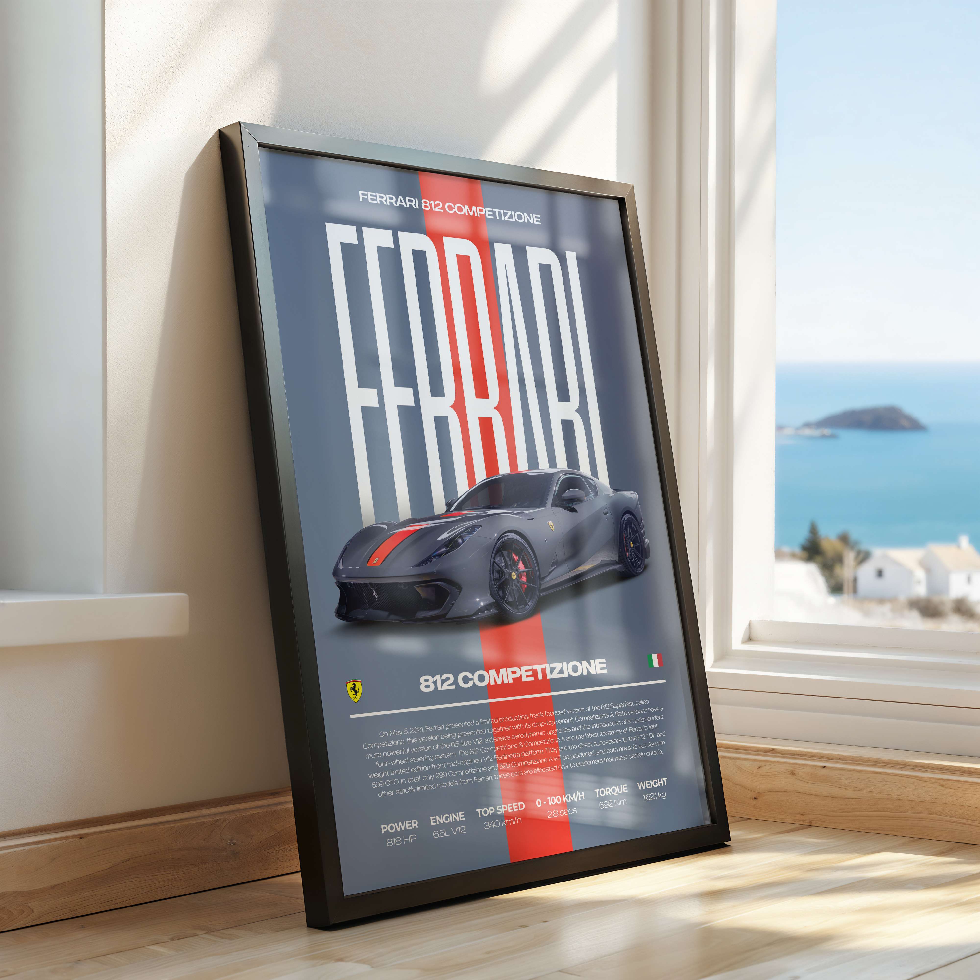 Ferrari 812 Competizione Poster