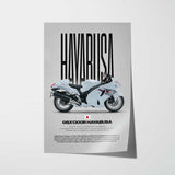 2008-2020 GSX1300R Hayabusa Motorcycle Poster