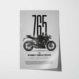 Street Triple 765 RS Motorcycle Poster