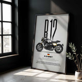 R12 nineT Motorcycle Poster