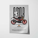 2021-2025 G310R Black Motorcycle Poster