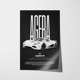 Agera R Car Poster