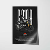 2021-2025 G310R Black Motorcycle Poster
