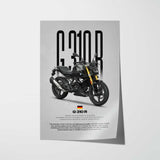 2021-2025 G310R Black Motorcycle Poster