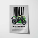 2024 Ninja ZX-6R KRT Edition Motorcycle Poster