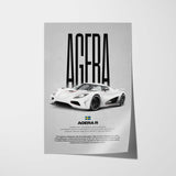 Agera R Car Poster