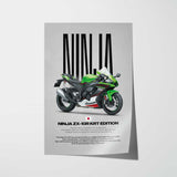 2021 Ninja ZX-10R KRT Edition Motorcycle Poster