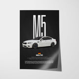 M5 F10 Car Poster