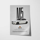 M5 F10 Car Poster