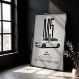 M5 F10 Car Poster