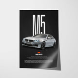M5 F10 Car Poster